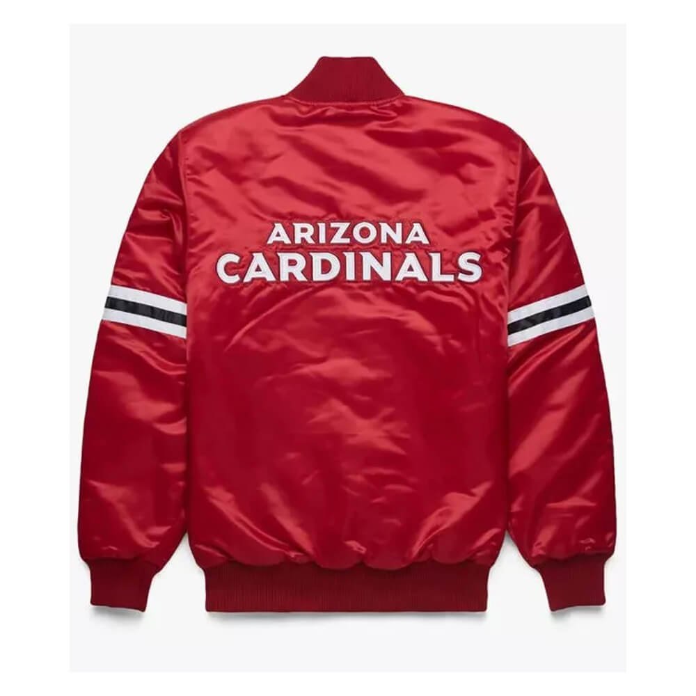 Arizona Cardinals satin varsity jacket - Image 2