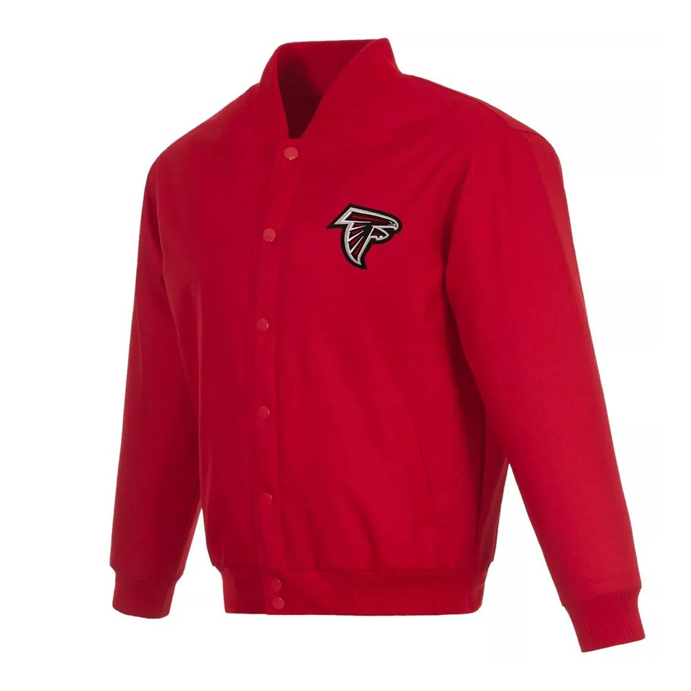 Atlanta Falcons poly twill varsity jacket