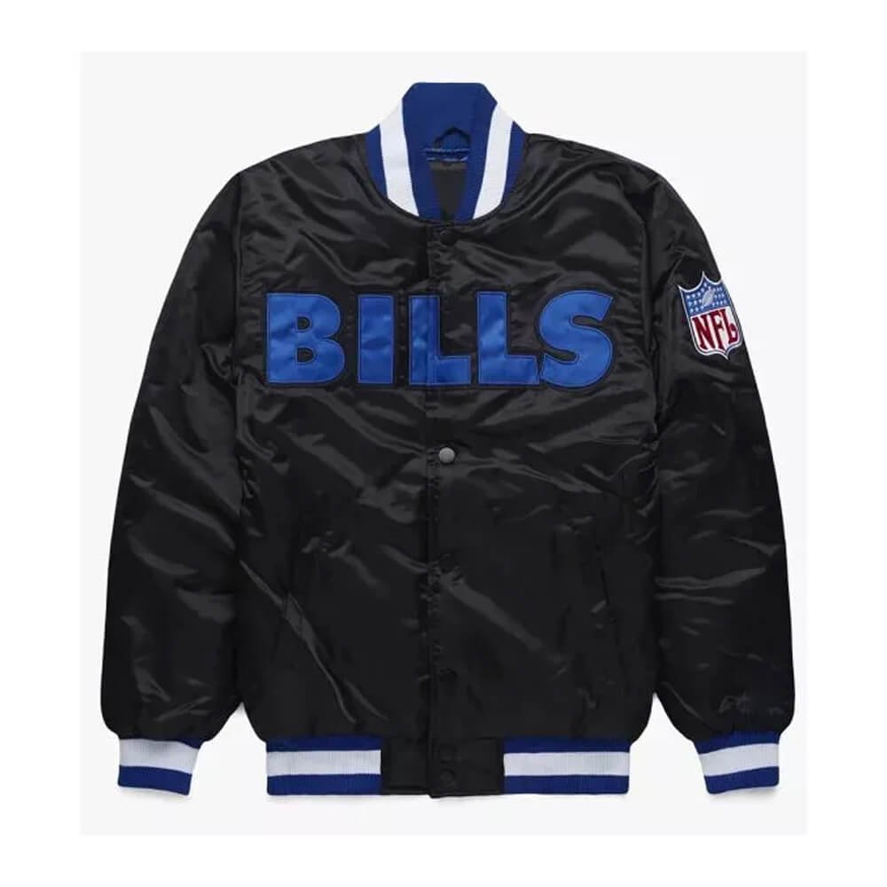 Buffalo Bills Homage X Starter Blackout Varsity Jacket