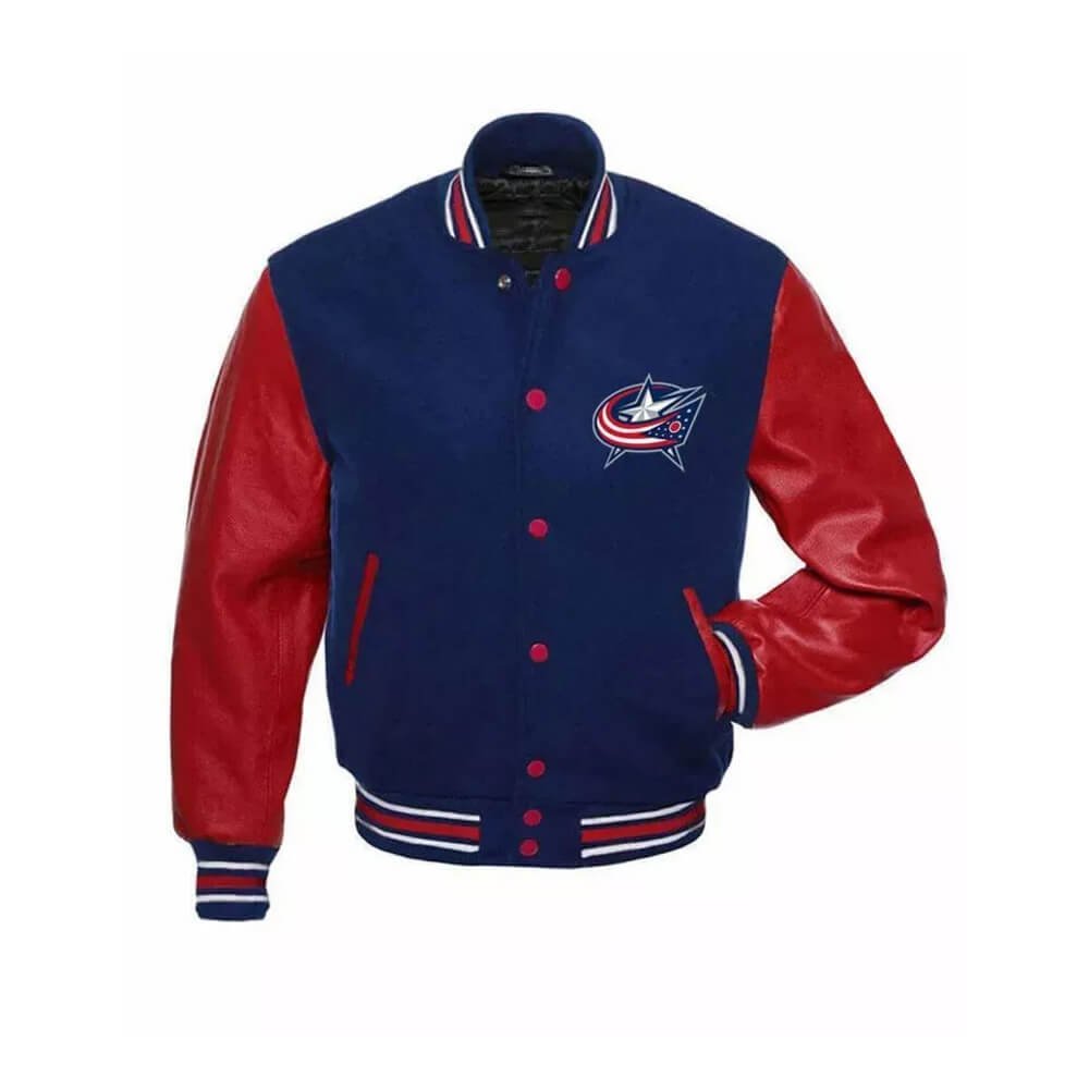 Columbus Blue Jackets JH Design letterman jacket