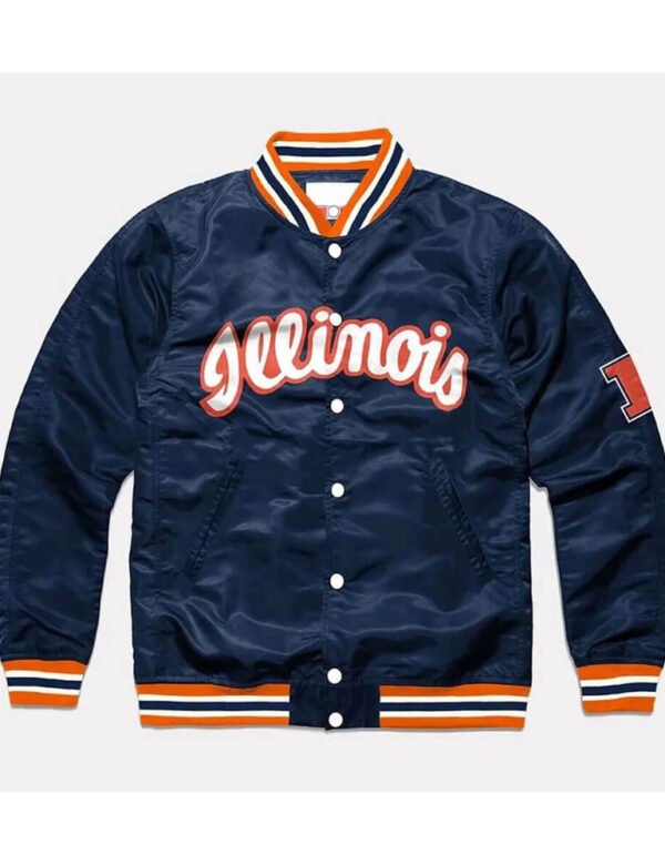 Script Illinois Fighting Illini Navy Jacket