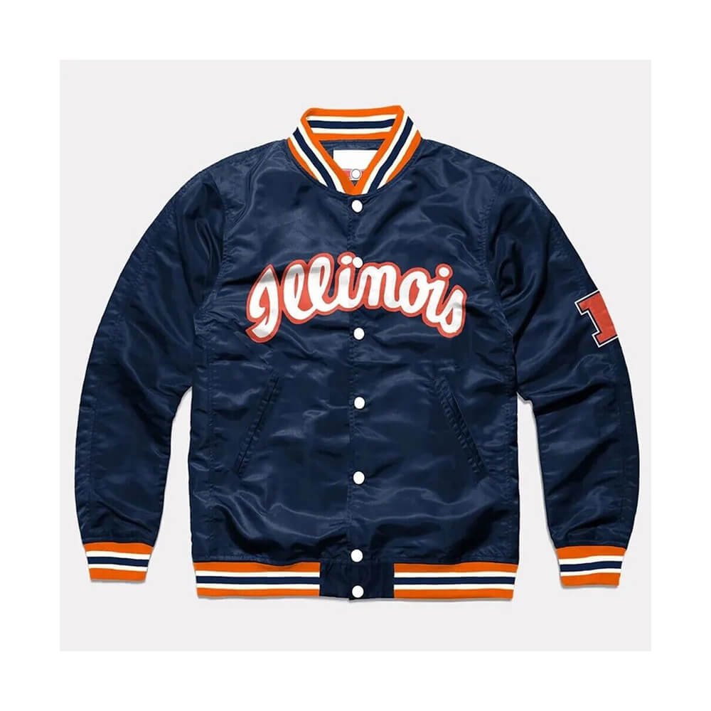 Script Illinois Fighting Illini Navy Jacket