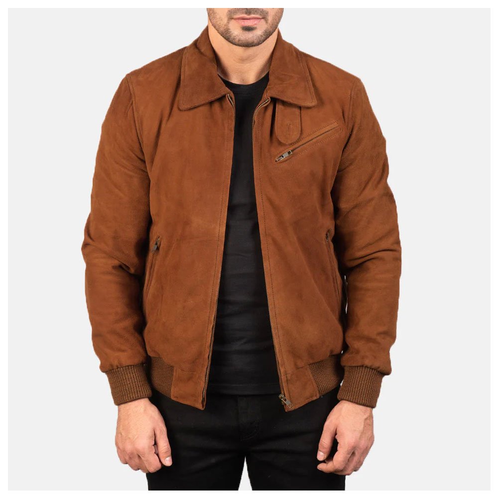Tomchi Tan Suede Leather Jacket
