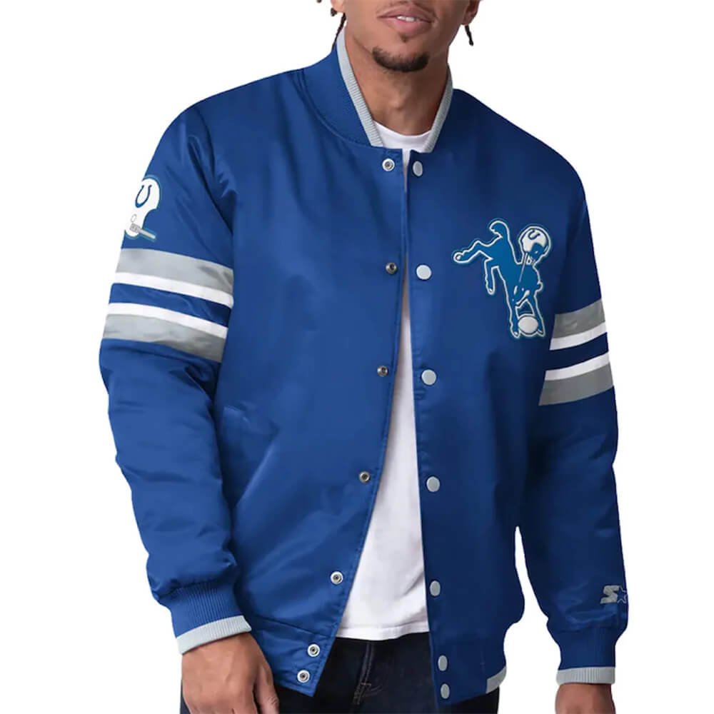 Men’s Royal Blue Varsity Bomber Jacket