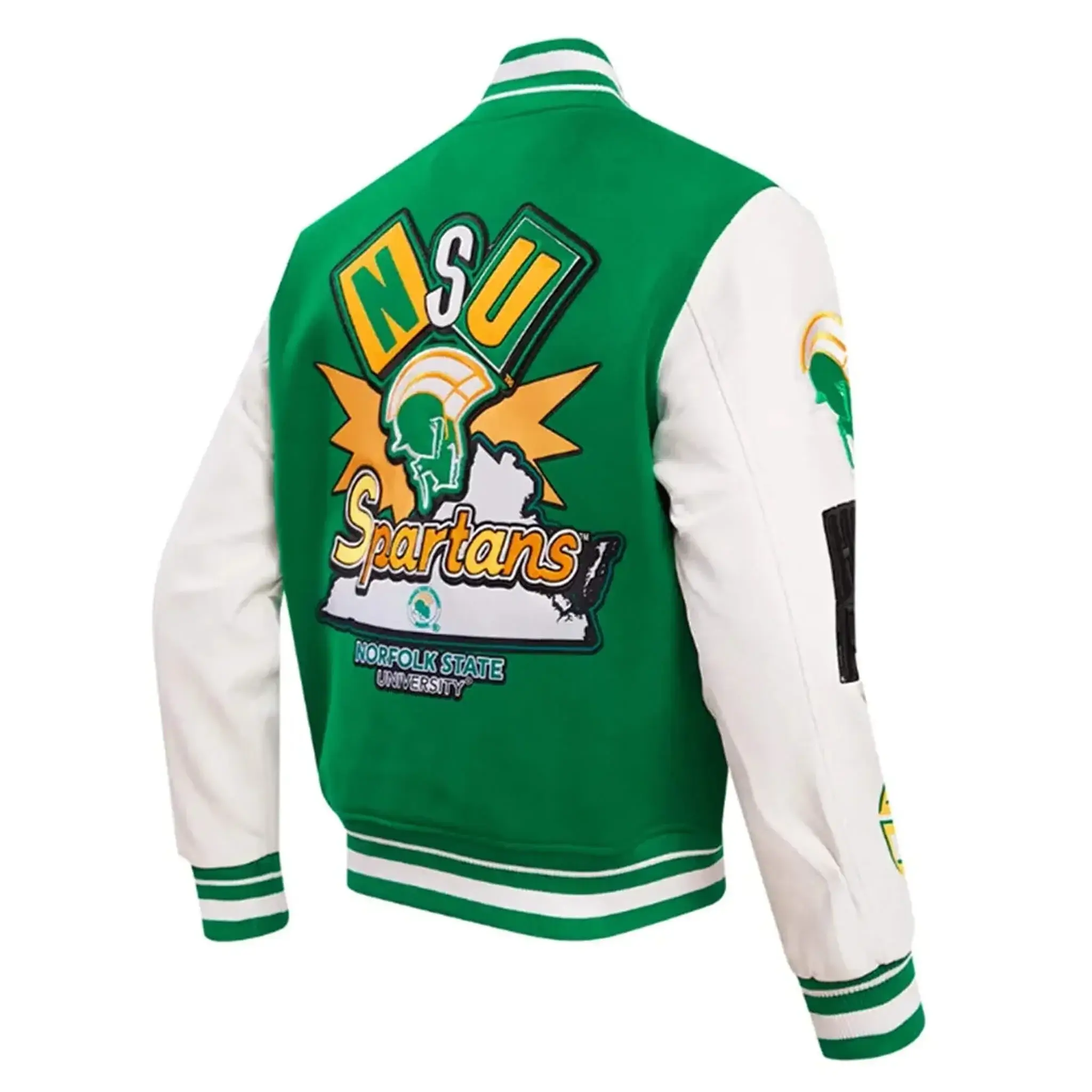 Men's Norfolk State Varsity Jacket - Image 2