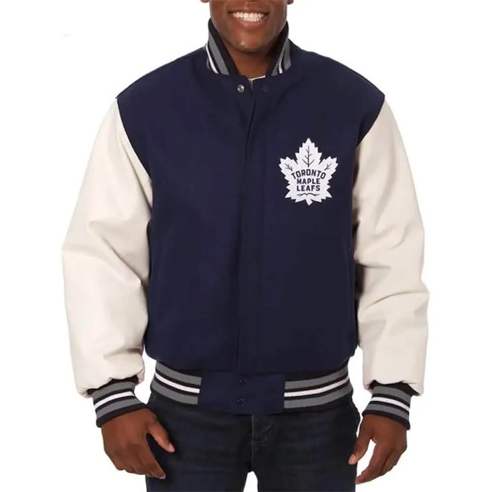 Toronto Maple Leaf's Wool & Leather Varsity Jacket
