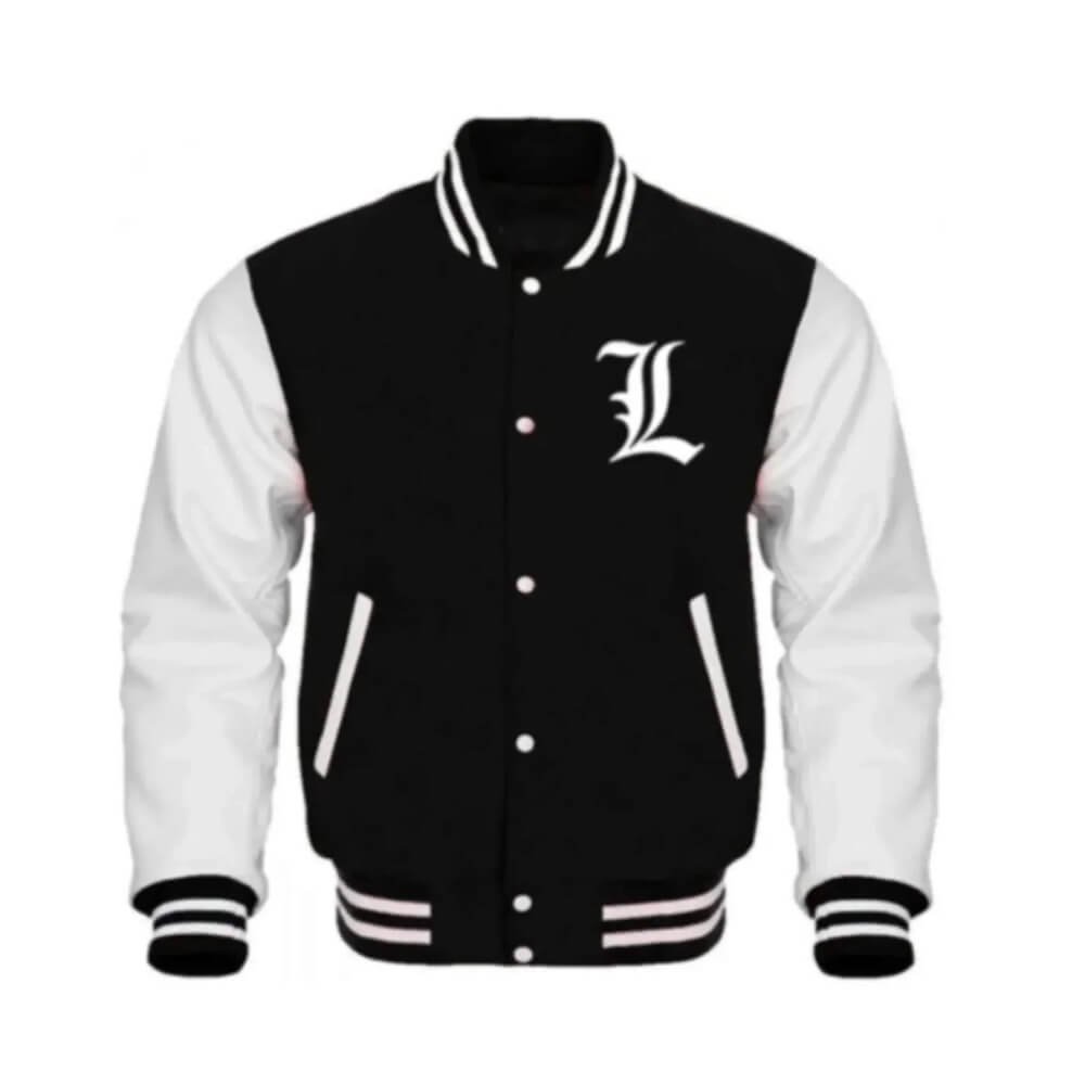 Death Note Black & White Varsity Jacket