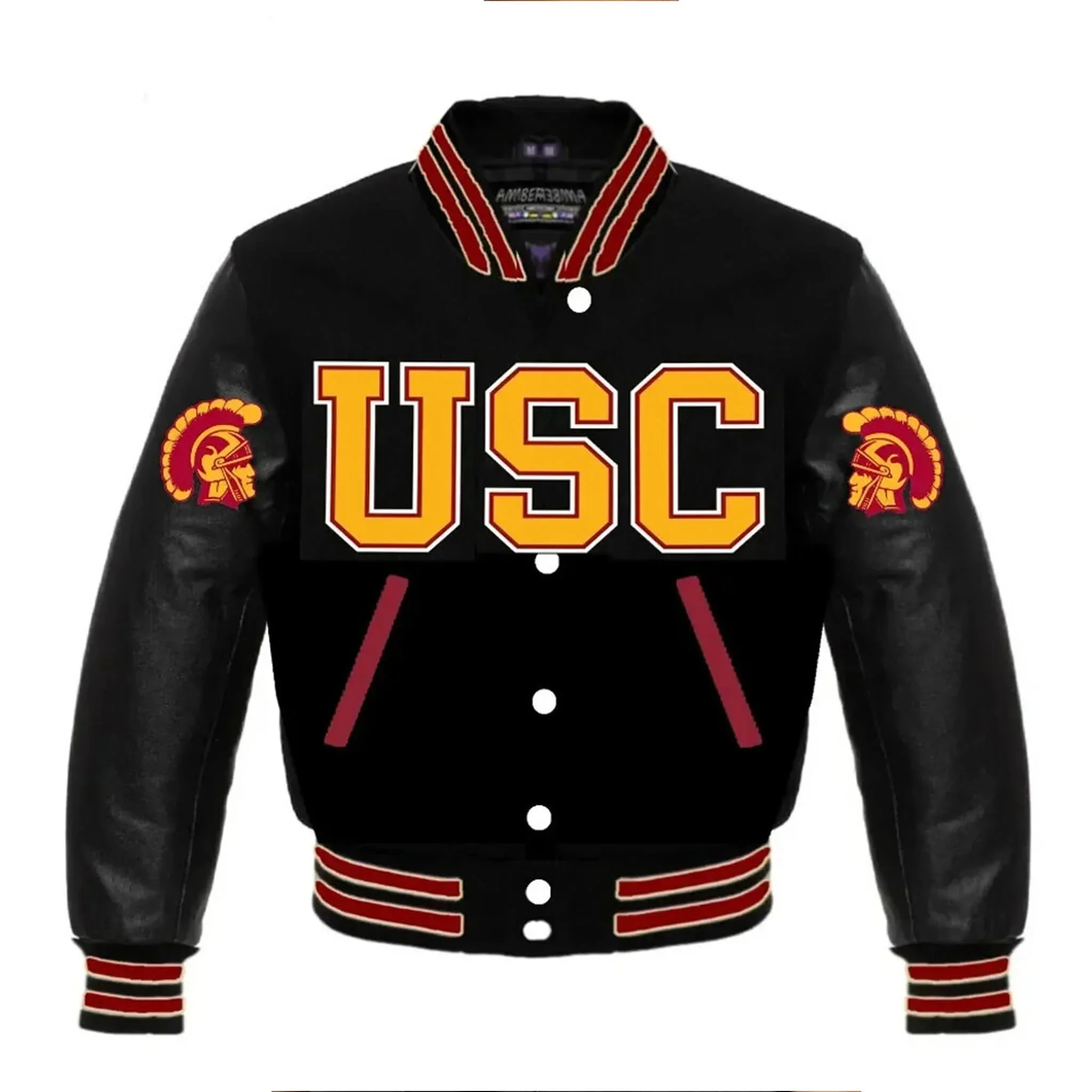 USC Trojans Blackout Varsity Letterman Jacket