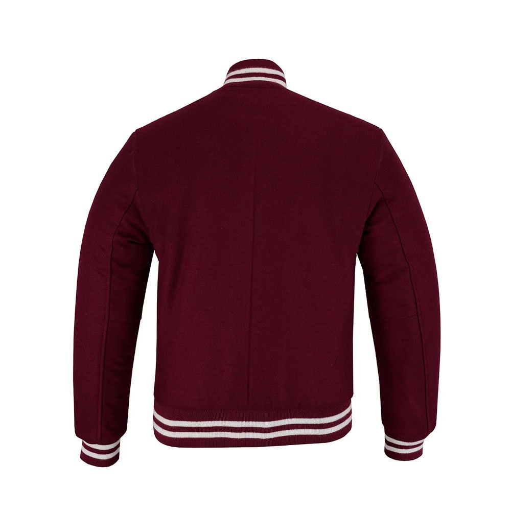 Maroon Wool Varsity Letterman Jacket