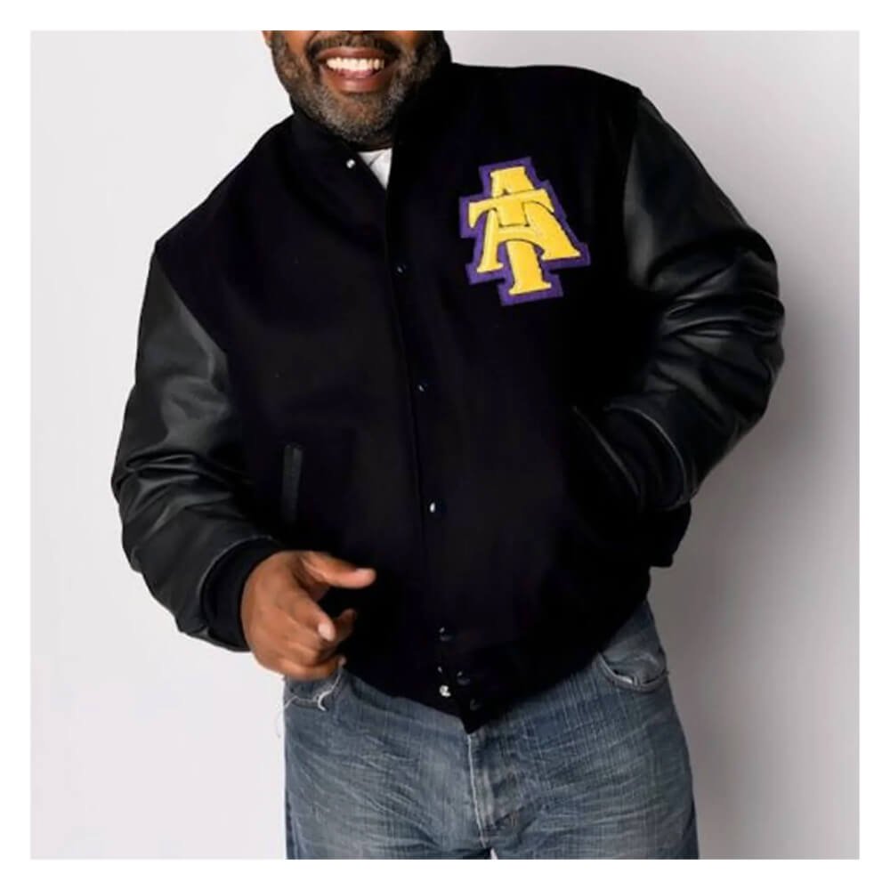 Aviatrix Leather Wool Jacket