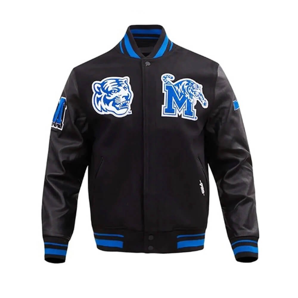 Orlando Magic Black Wool & Leather Varsity Jacket