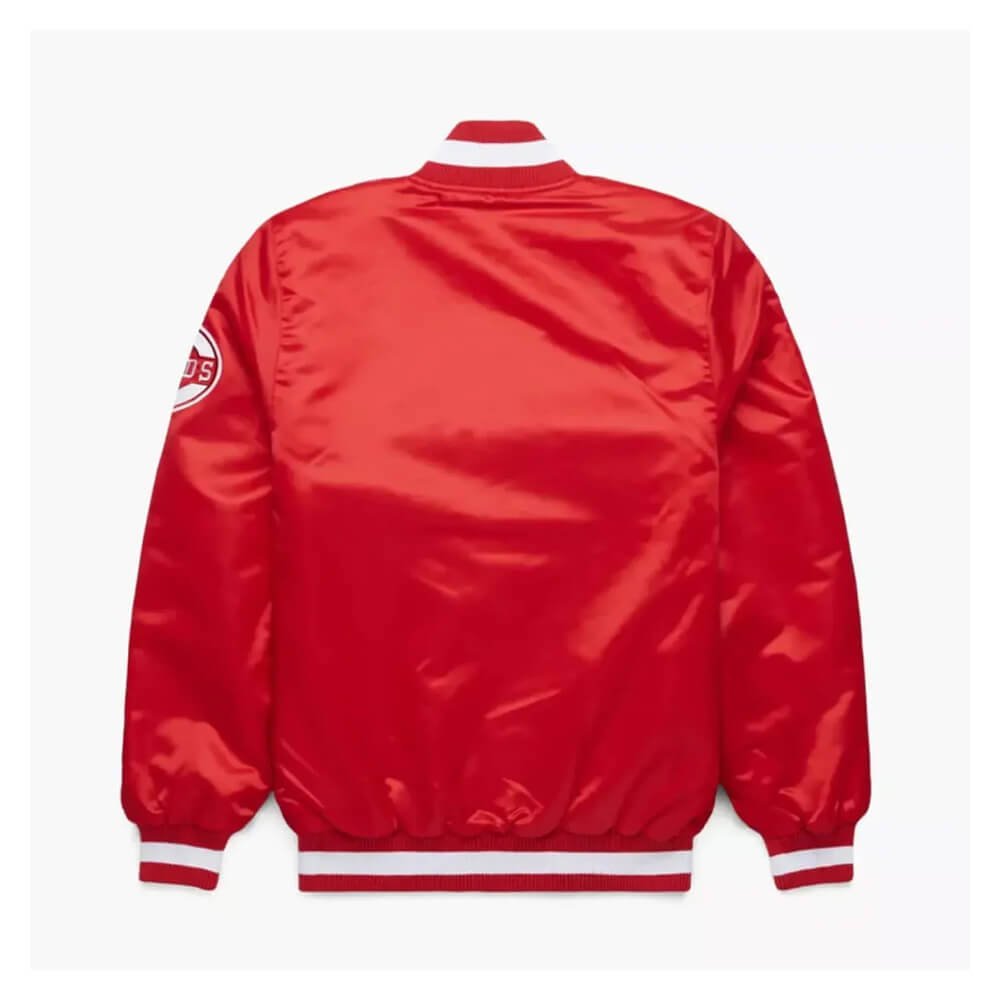 Homage X Starter Reds Heavyweight Satin Jacket