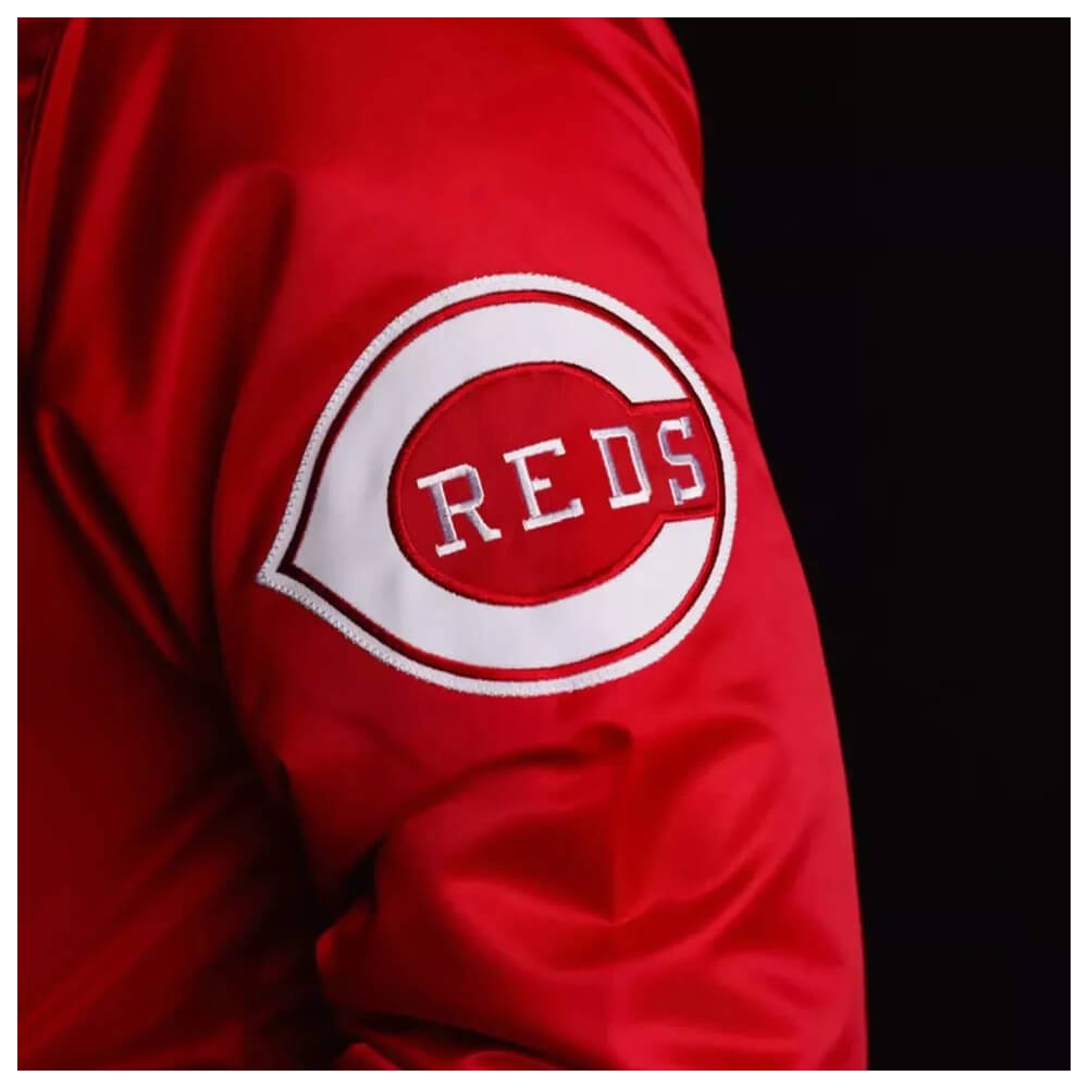 Homage X Starter Reds Heavyweight Satin Jacket - Image 3