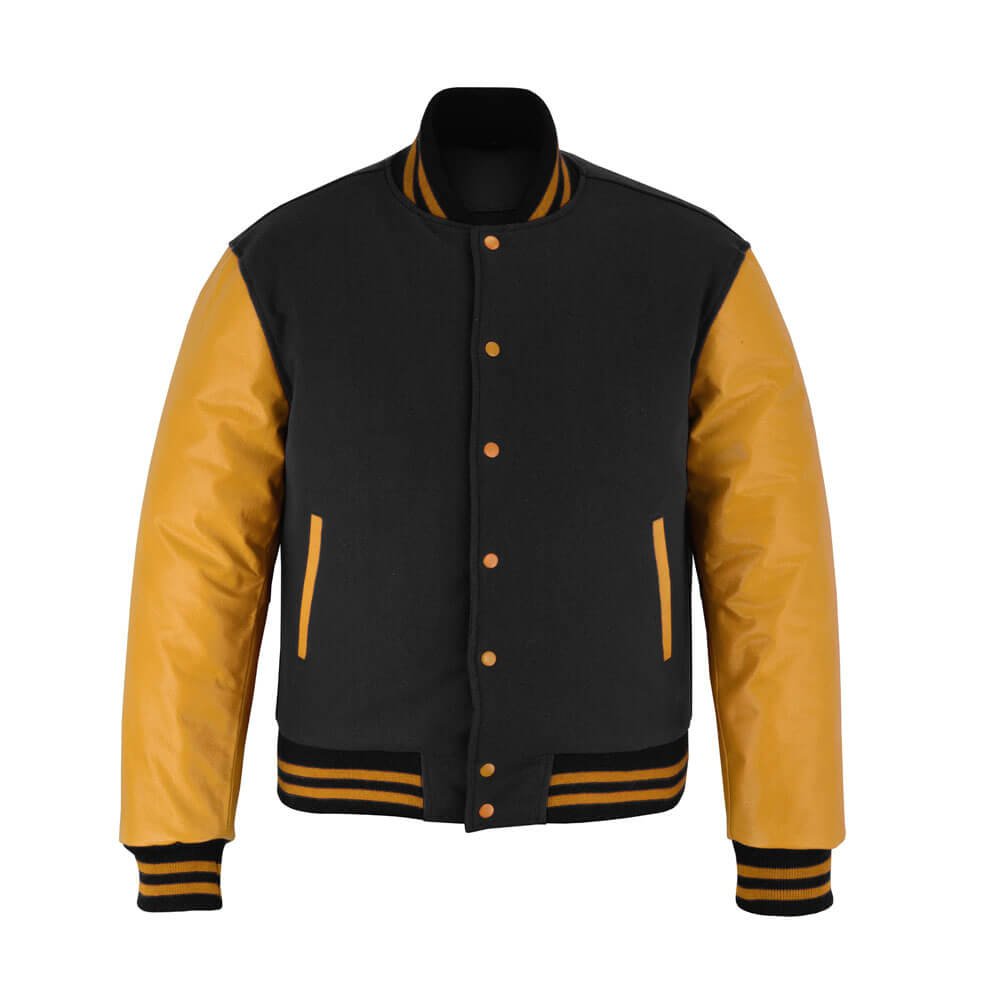 Black & Yellow Varsity Jacket