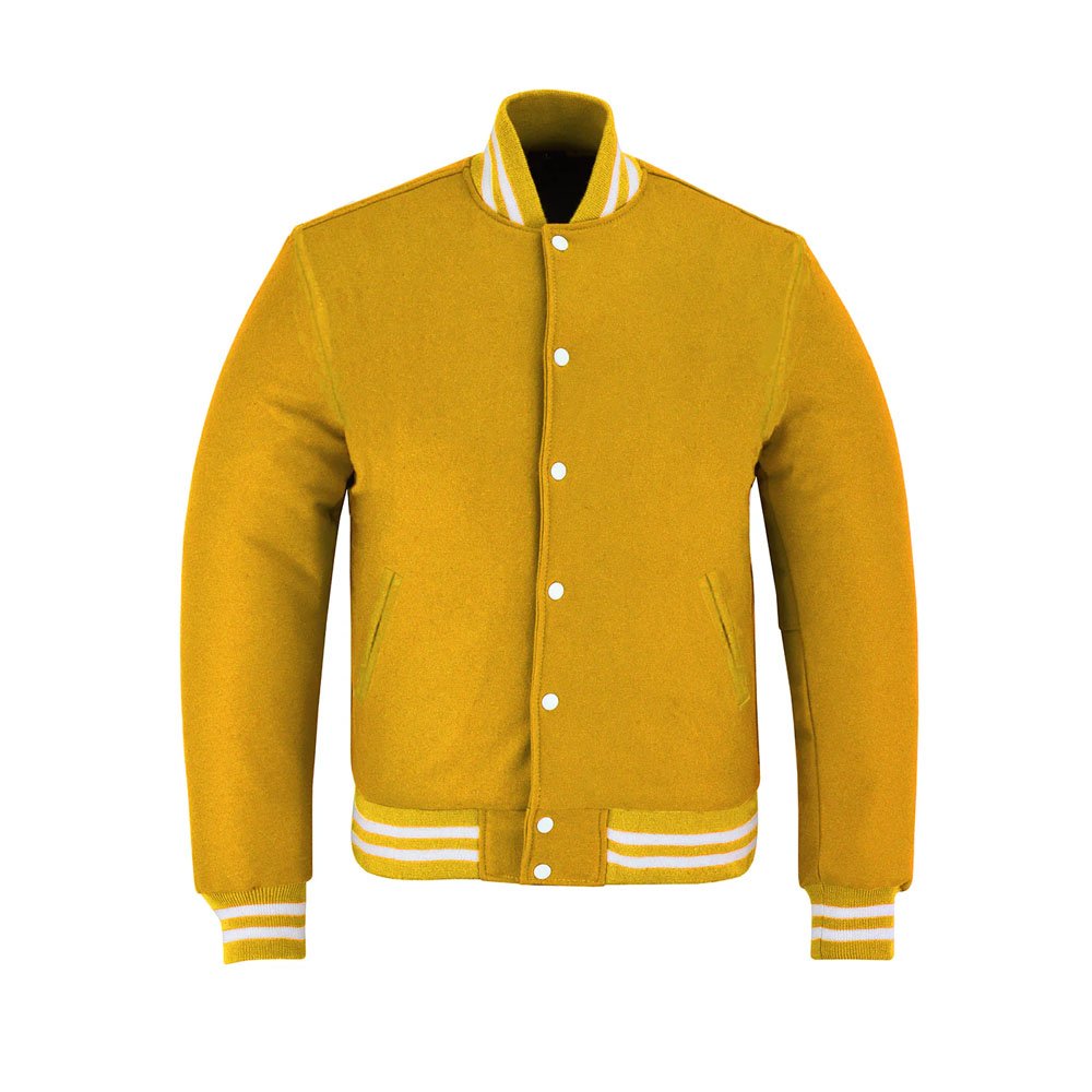 Yellow Varsity Letterman Jacket