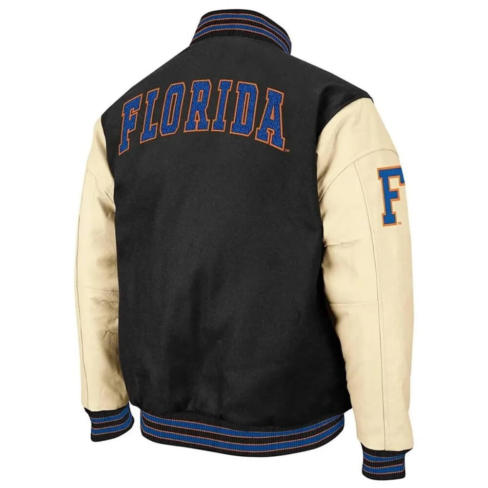 Florida Gators Black & Cream Varsity Jacket