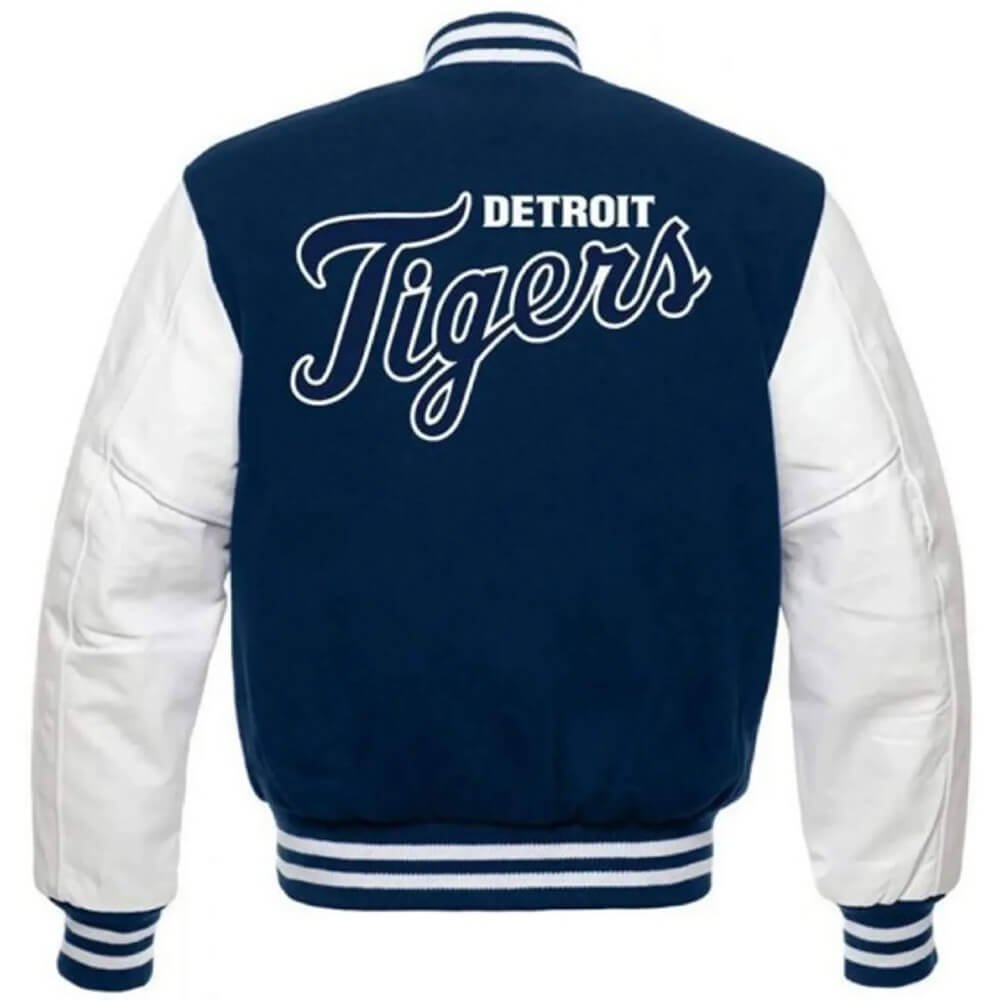 Detroit Tigers Letterman Jacket – Blue & White