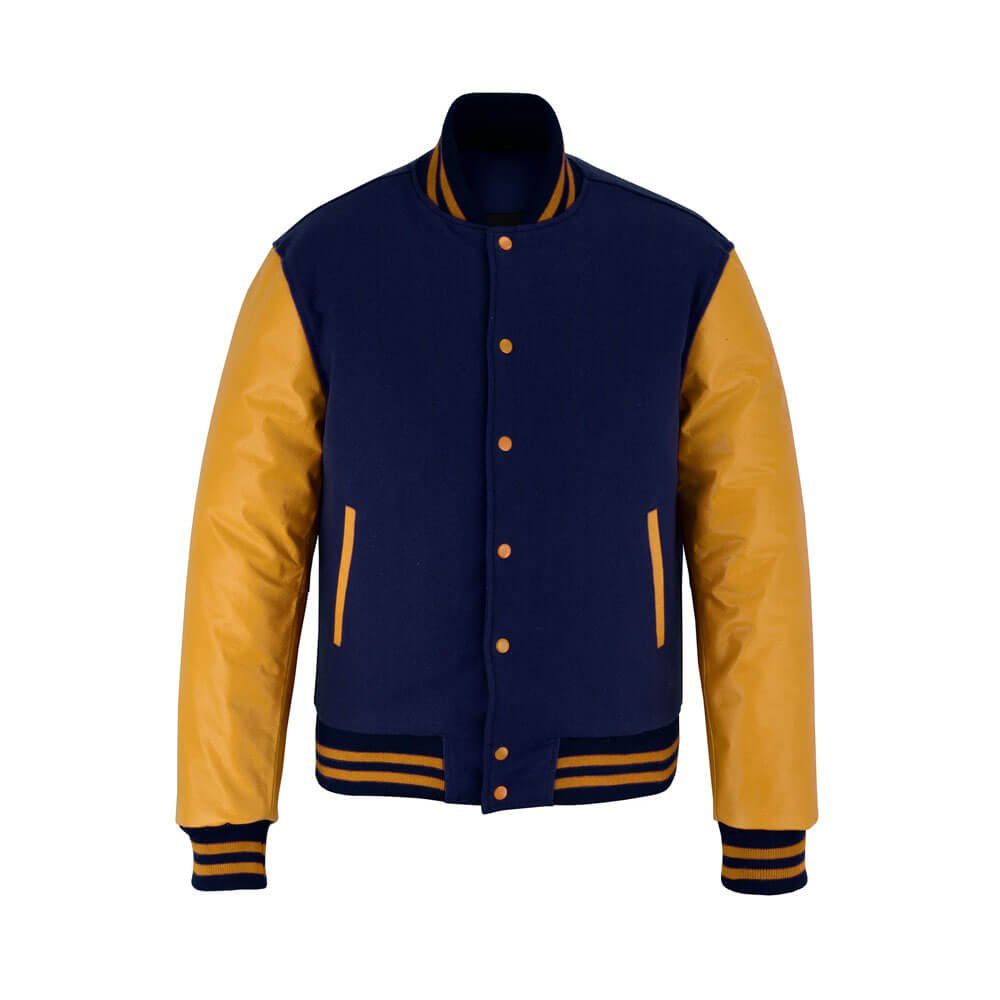 Navy Blue Yellow Gold Jacket