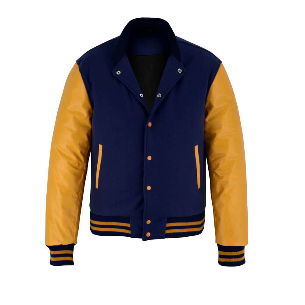 Navy Blue Yellow Gold Jacket