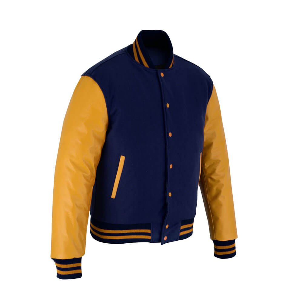 Navy Blue Yellow Gold Jacket