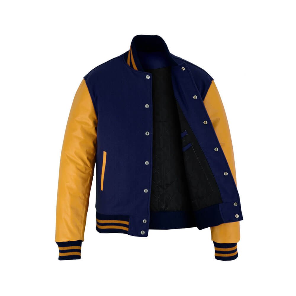Navy Blue Yellow Gold Jacket
