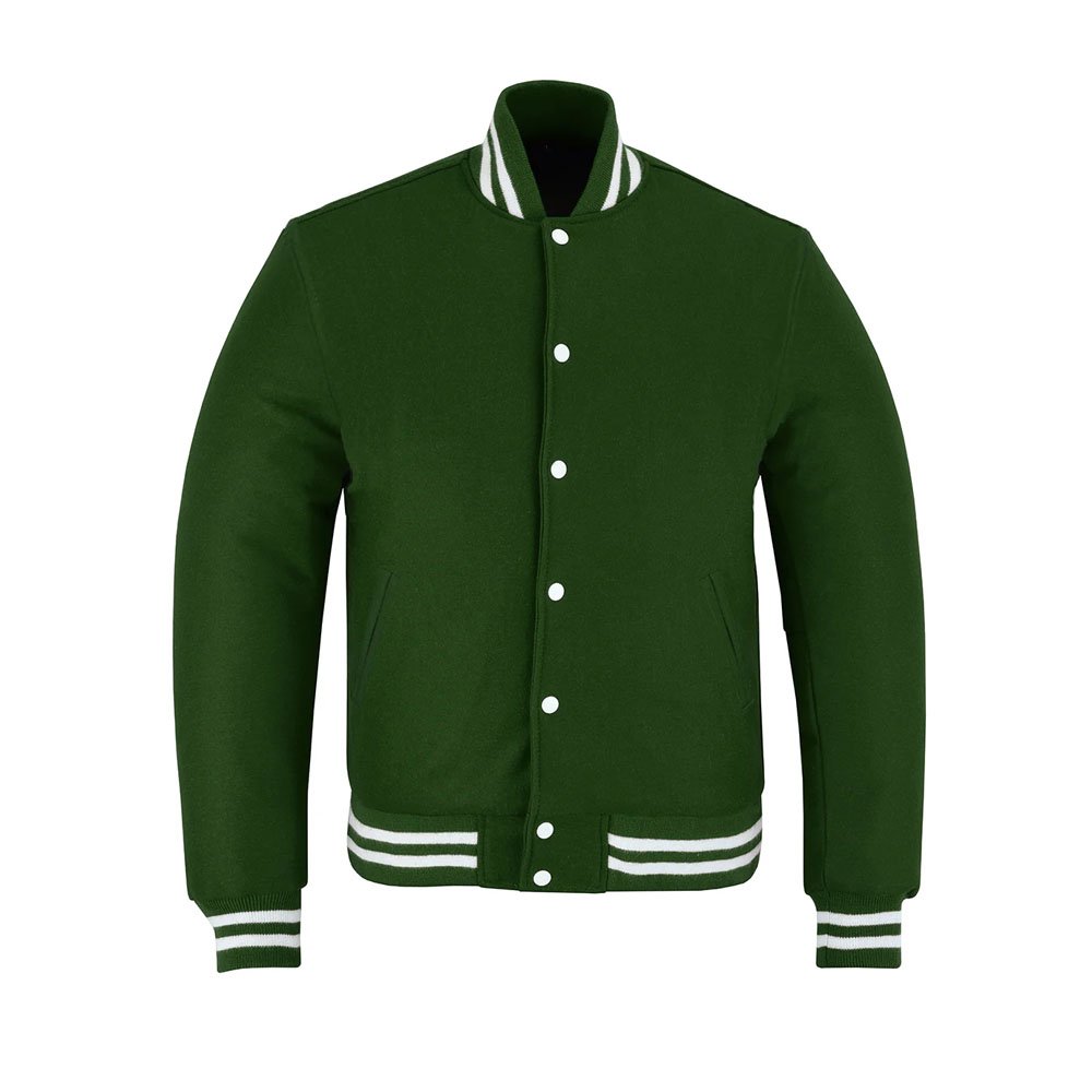 Forest Green Varsity Letterman Jacket