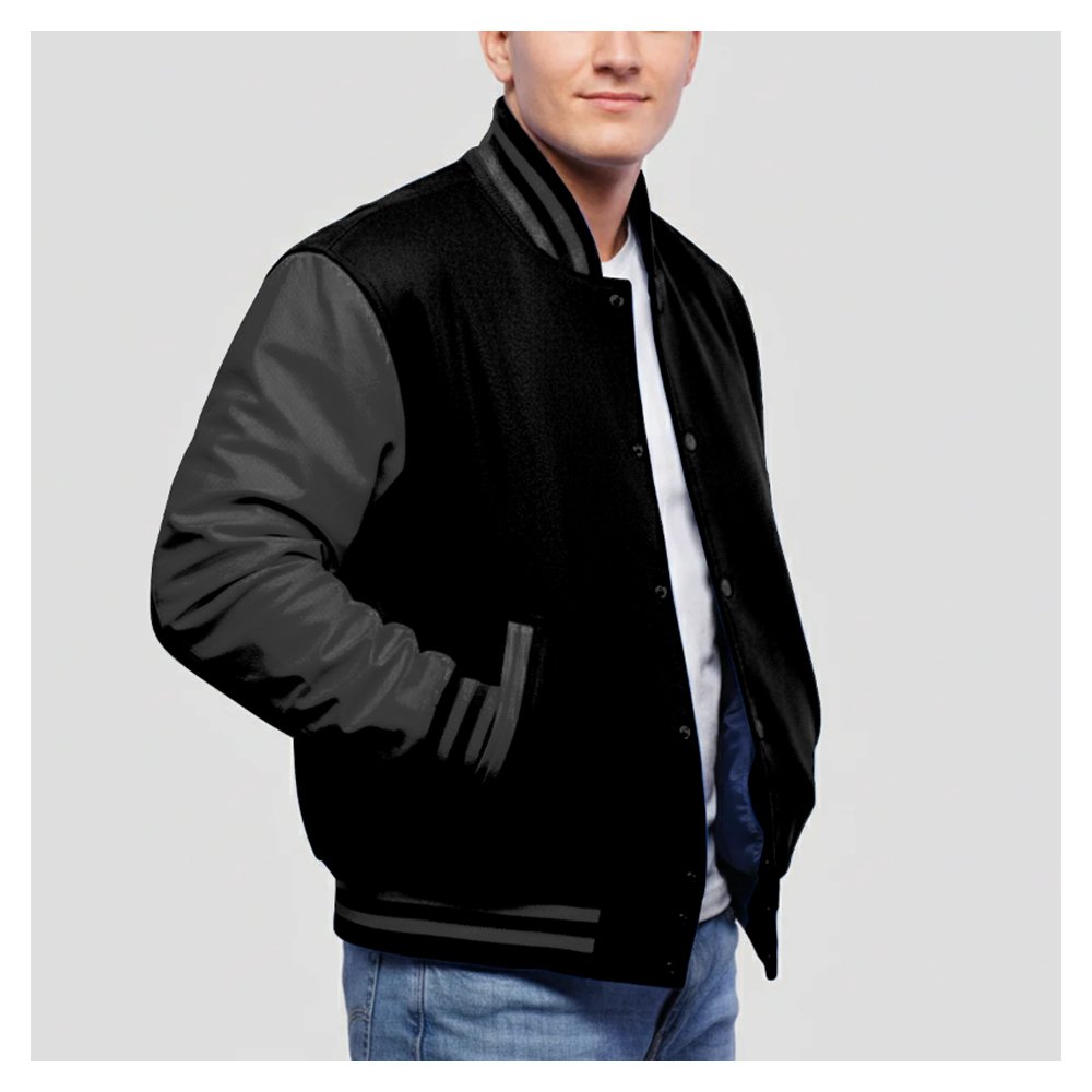 Navy Big Boys Varsity Bomber Jacket