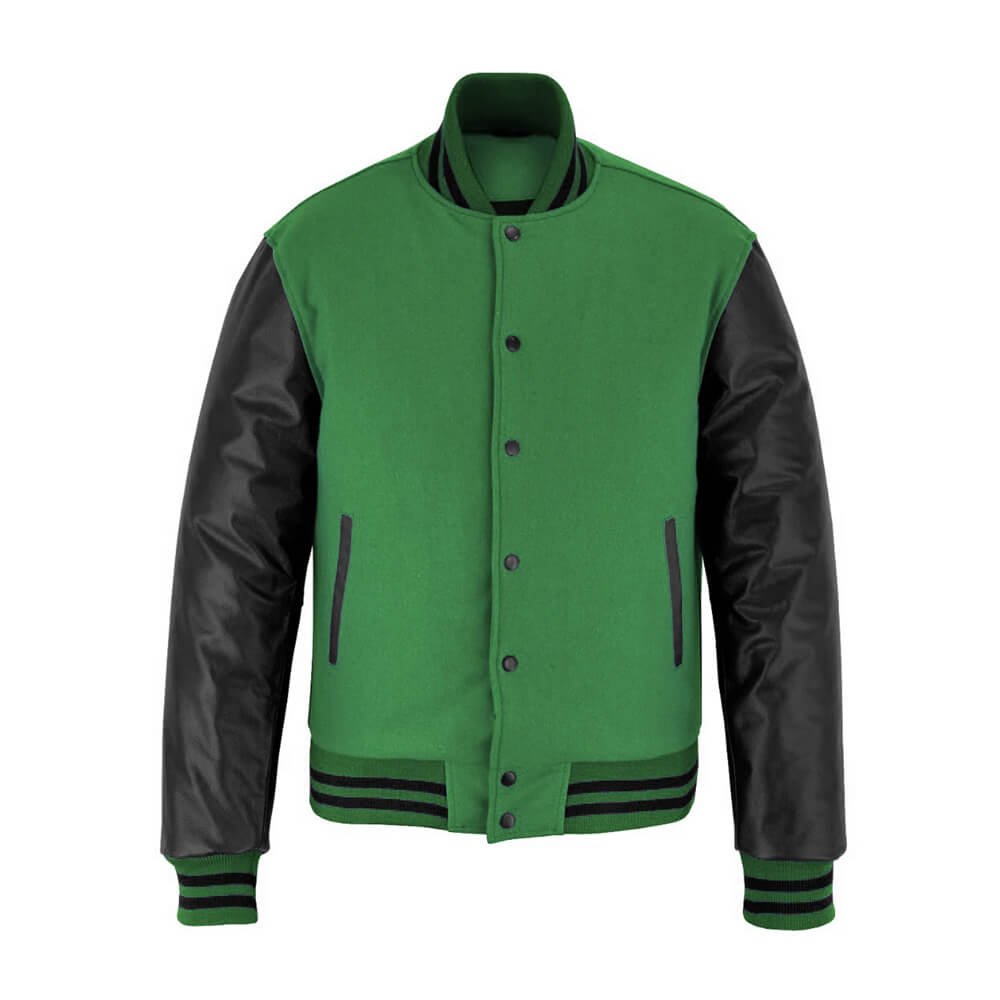 Baseball Letterman Jacket – Wool Body & Leather Sleeves