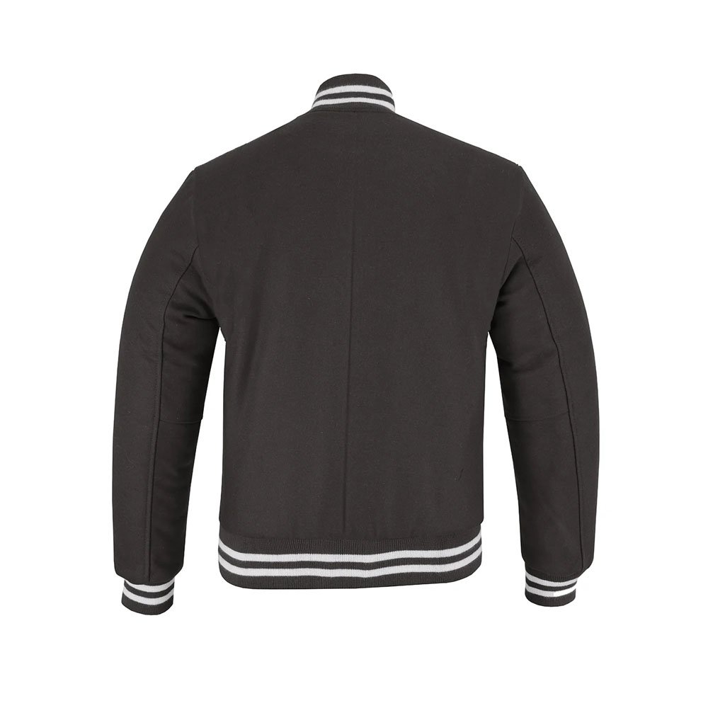 Dark Gray Varsity Letterman Jacket