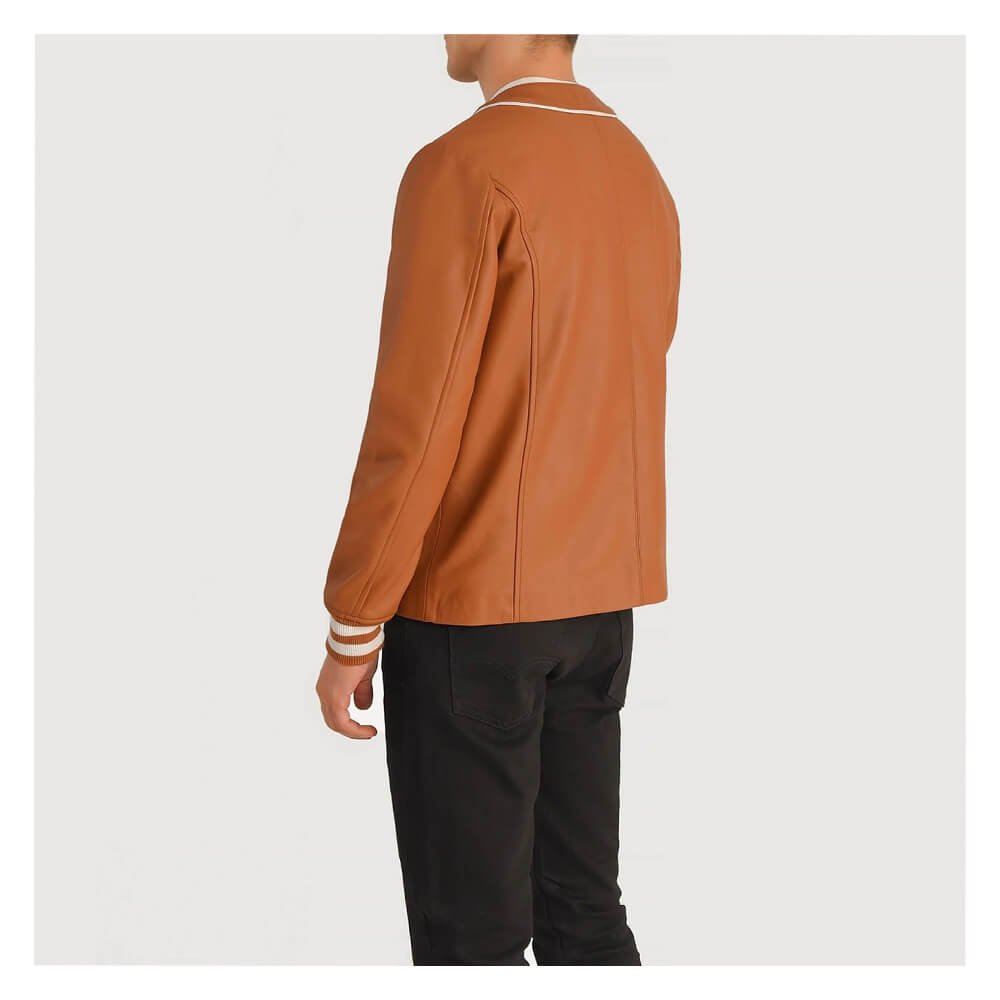 Willis Tan Brown Varsity Jacket
