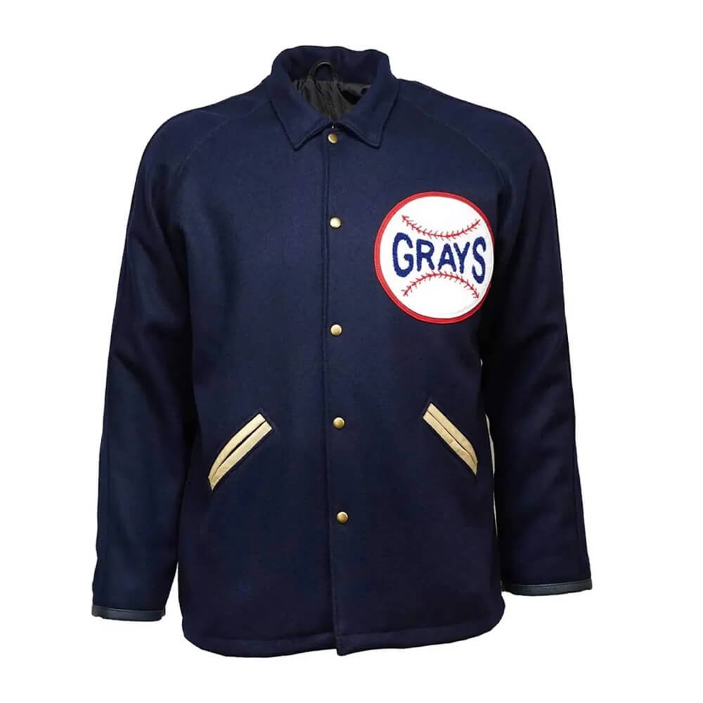Homestead Grays 1935 Wool Varsity Jacket – Navy