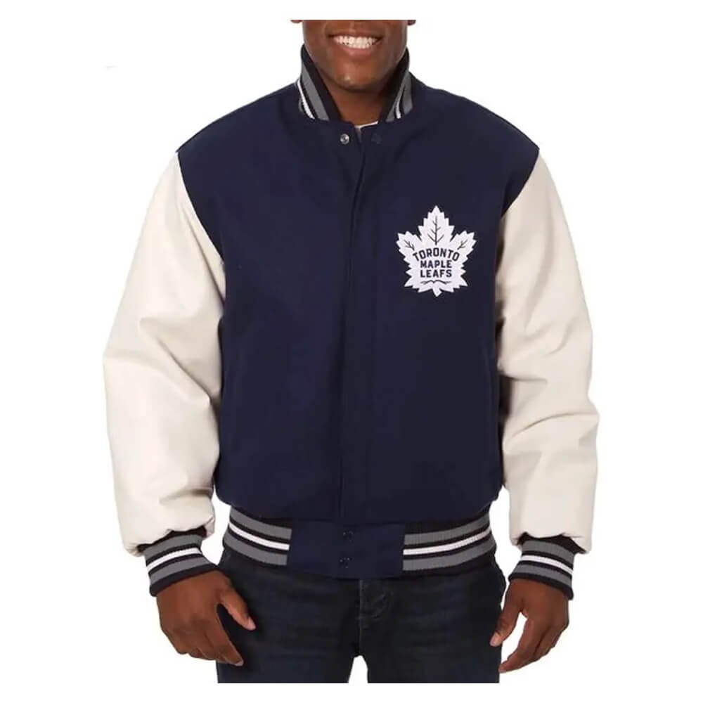 Men’s JH Design Navy Toronto Maple Loafs Wool