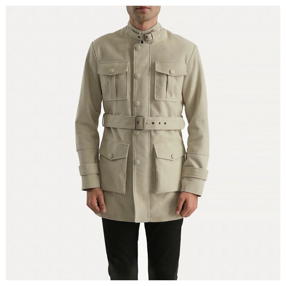 Dolf Off-White Suede Jacket