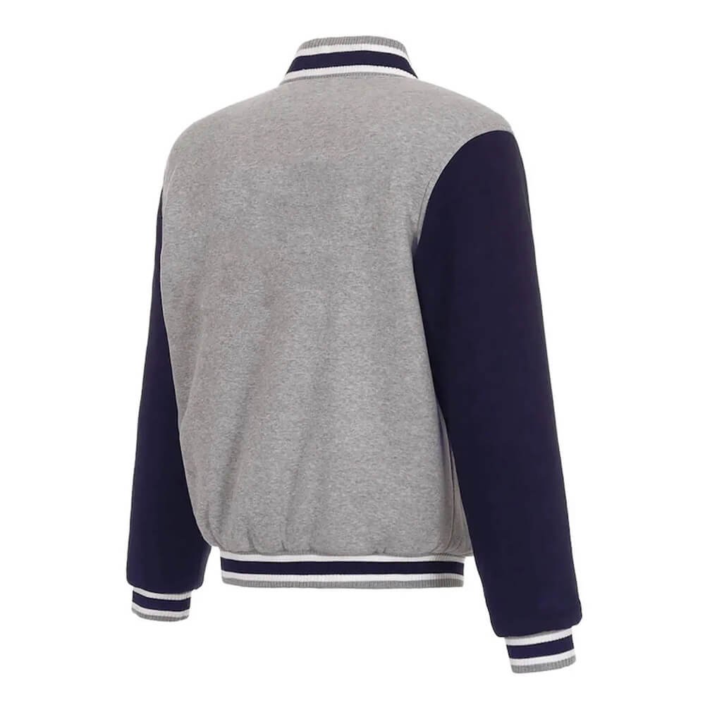 RSL Gray & Navy Wool Varsity Jacket