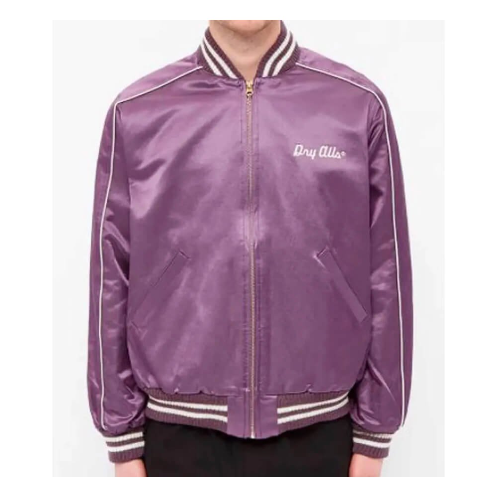 Human Made Nigo Purple Satin Jacket