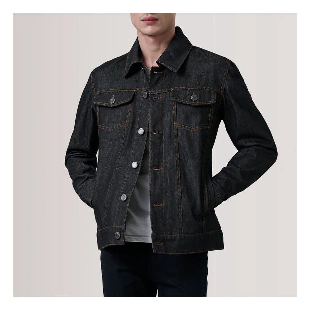 Conard Faded Black Denim Jacket