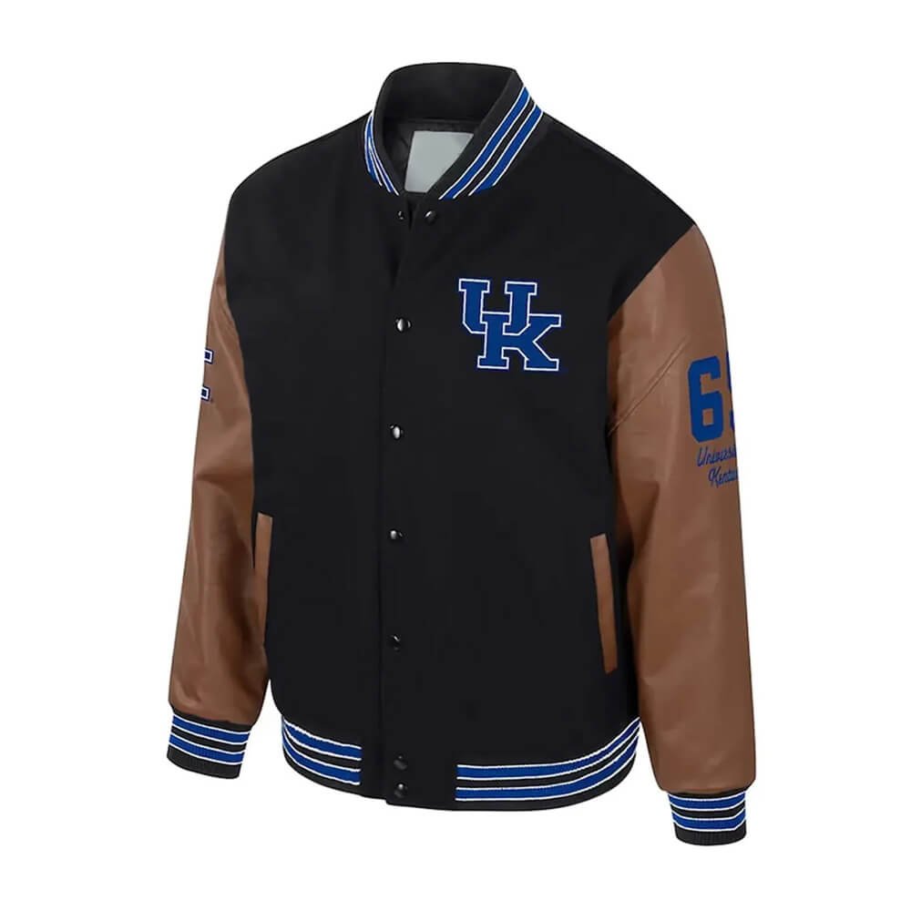Men’s Kentucky Wildcats Black Letterman Jacket
