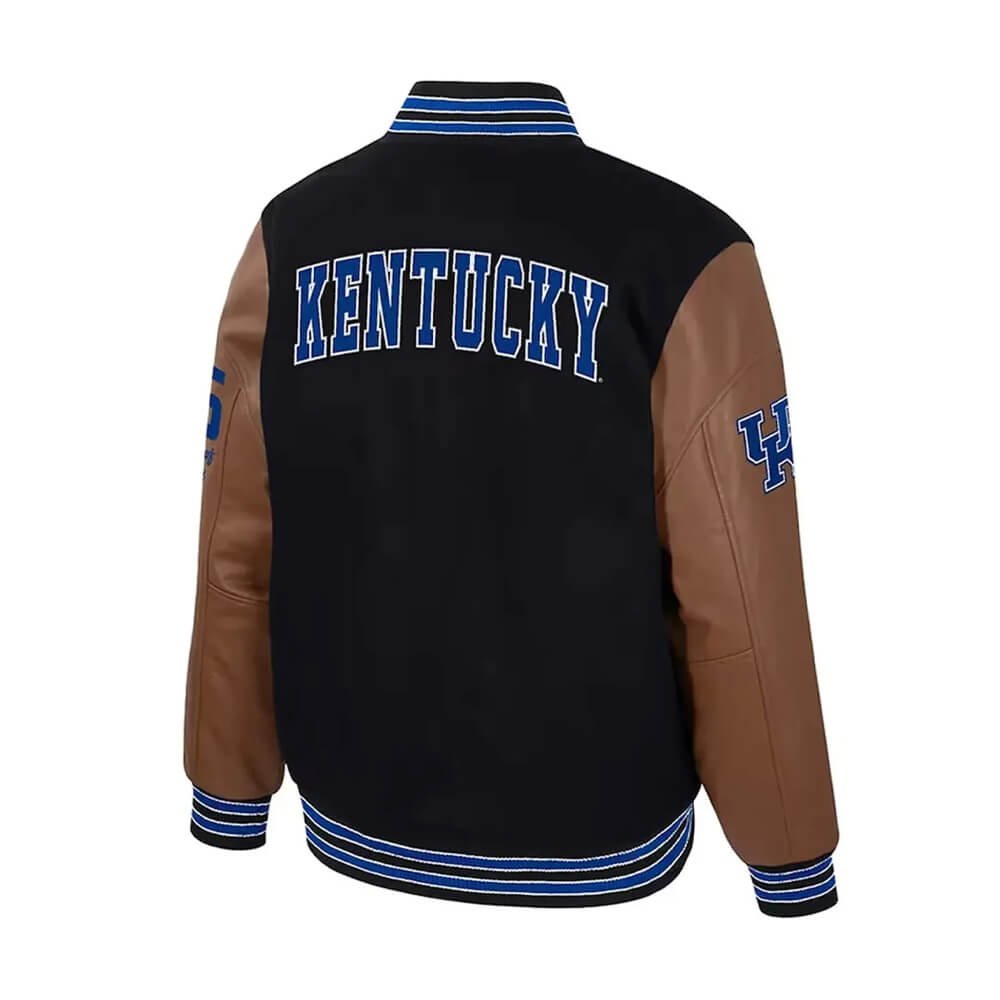Men’s Kentucky Wildcats Black Letterman Jacket