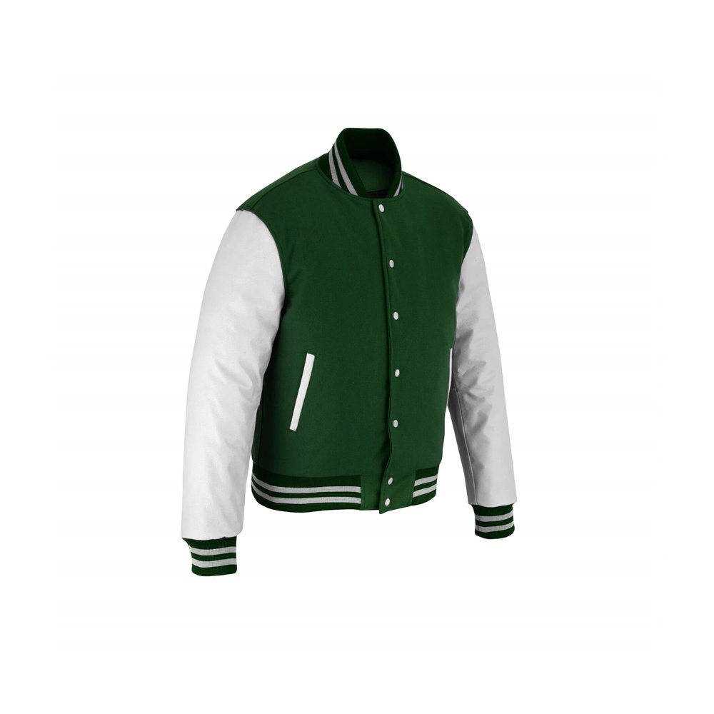 Forest Green Varsity Jacket - Image 2