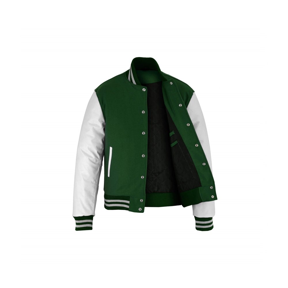 Forest Green Varsity Jacket - Image 3