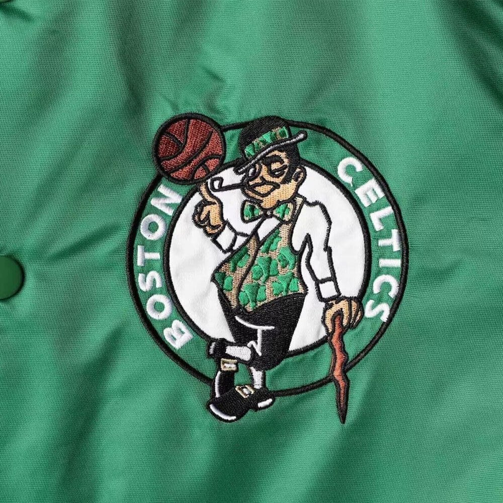 Boston Celtics satin varsity jacket