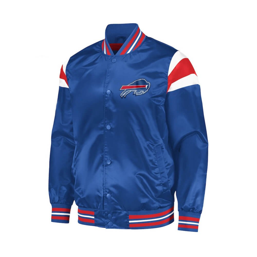 Men's Starter Royal Buffalo Bills Satin Full-Snap Varsity Jacket