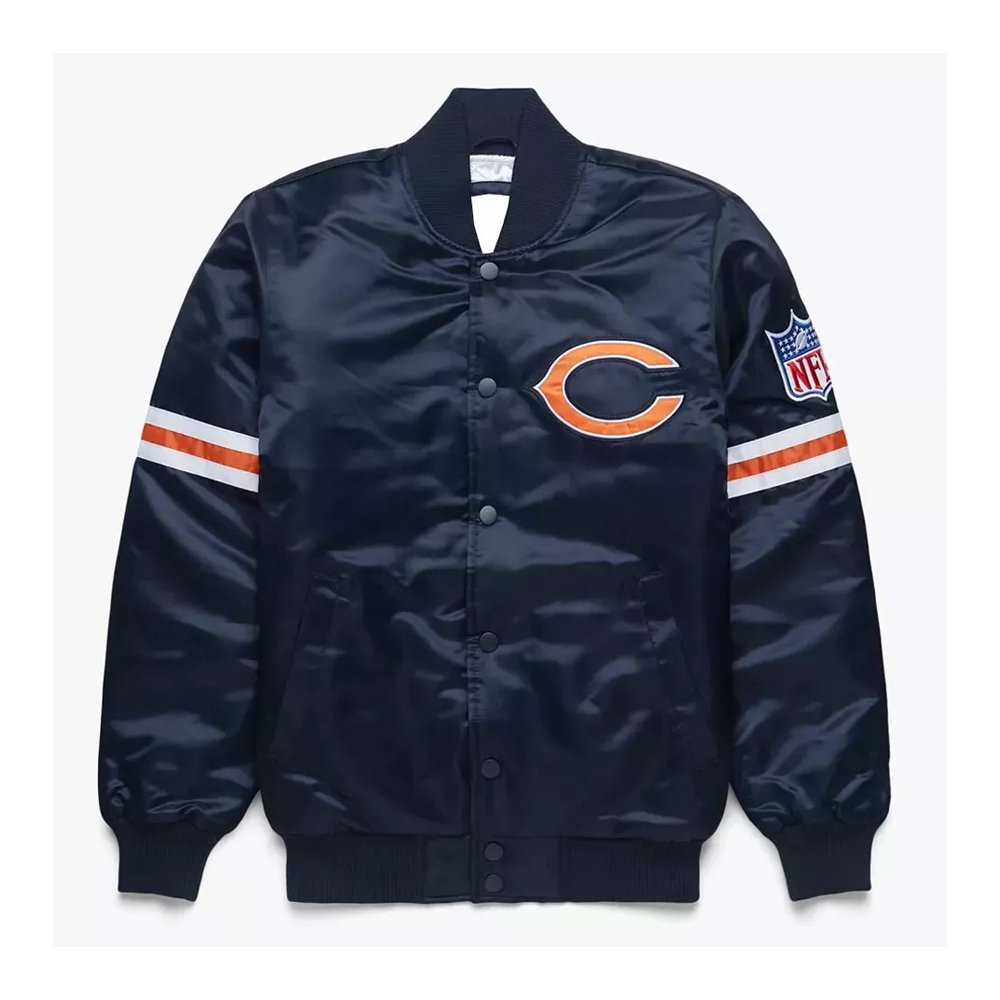 Chicago Bears satin bomber jacket