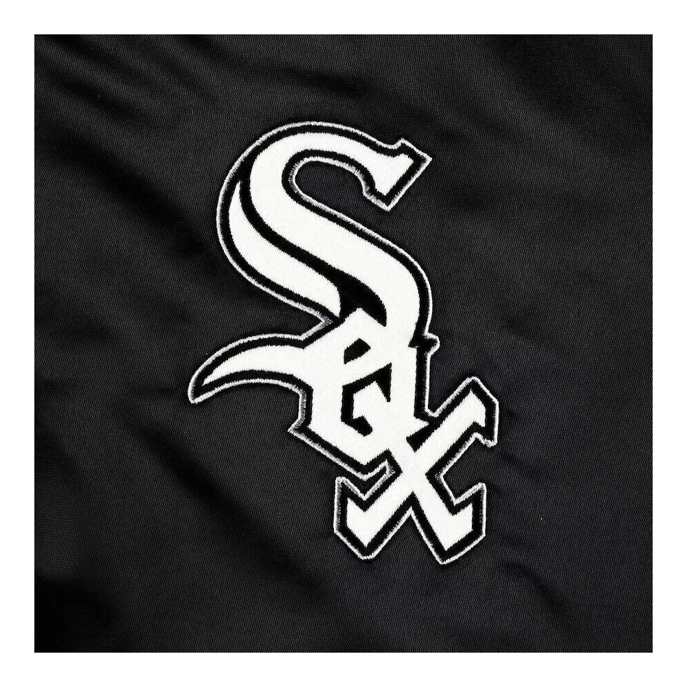 Chicago White Sox Black Satin Jacket - Image 2