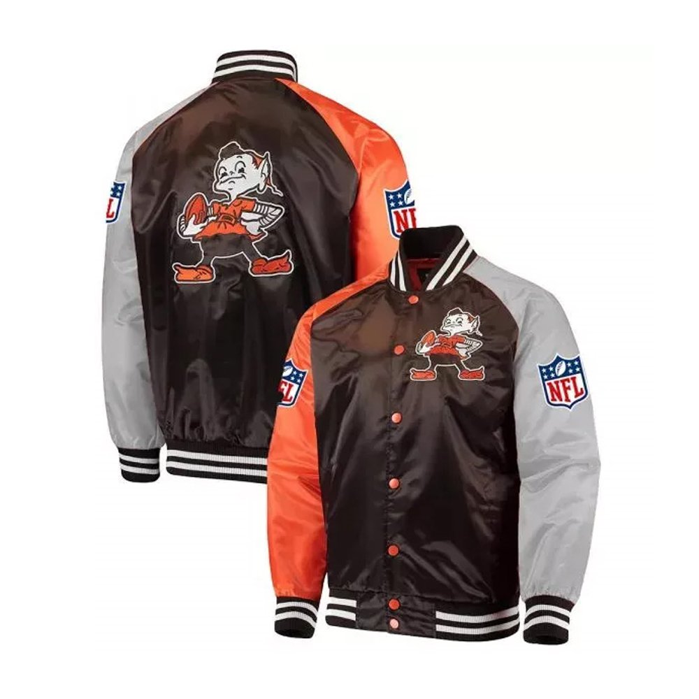 Cleveland Browns Lead-Off Satin Jacket