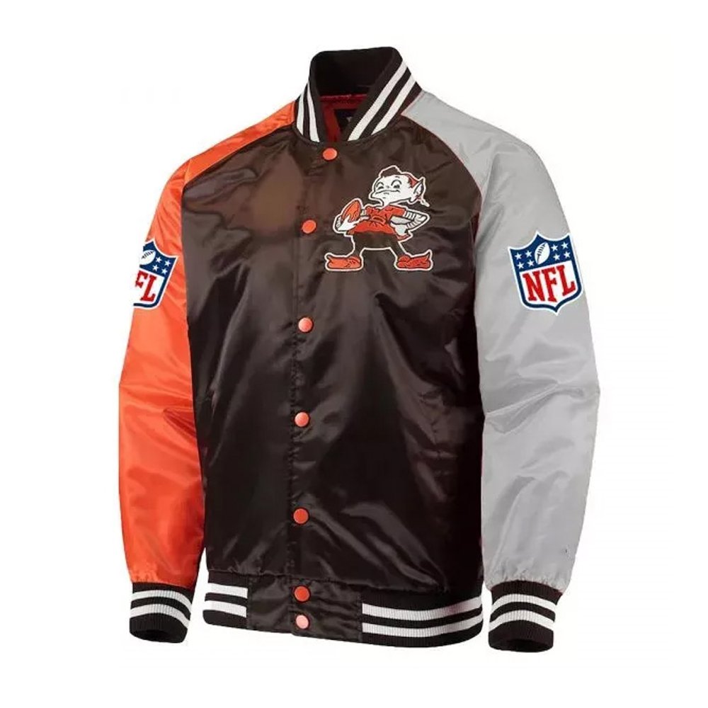 Cleveland Browns Lead-Off Satin Jacket