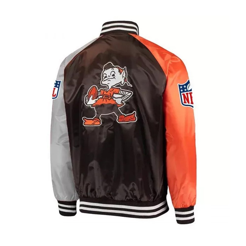 Cleveland Browns Lead-Off Satin Jacket