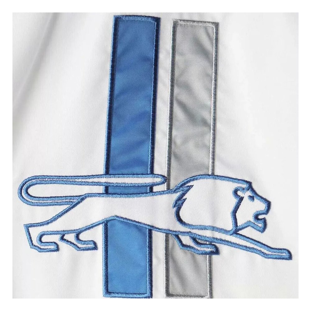 Men's Starter Detroit Lions Throwback Snap Jacket