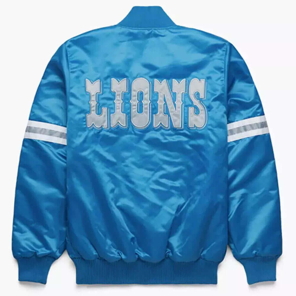 Detroit Lions satin varsity jacket
