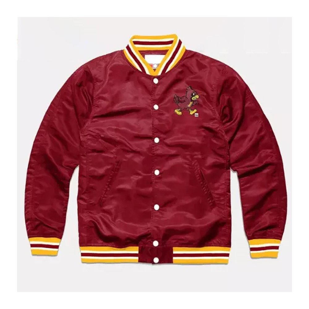 Lowa State University Vintage Cardinal Letterman Jacket